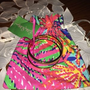 Lilly Pulitzer Jewelry - 💝LILLY PULITZER 🌴BANGLE SET🍃NWT Lilly Pulitzer Jewelry - 💝LILLY PULITZER 🌴BANGLE SET🍃NWT